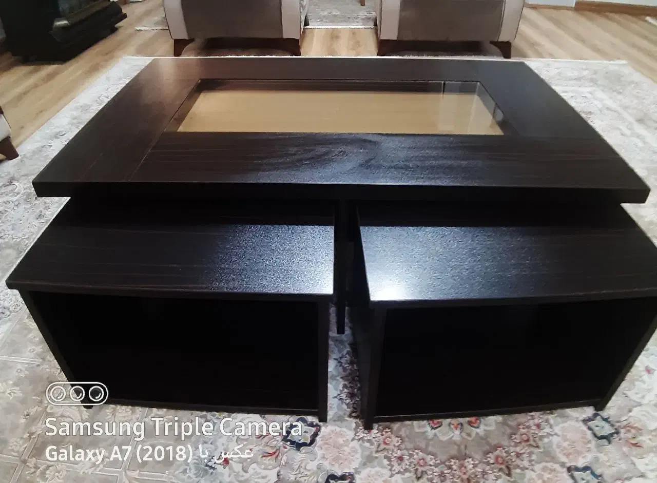 میز  عسلی به همراه ۳میز کوچک|مبلمان خانگی و میز عسلی|کیاشهر, |دیوار