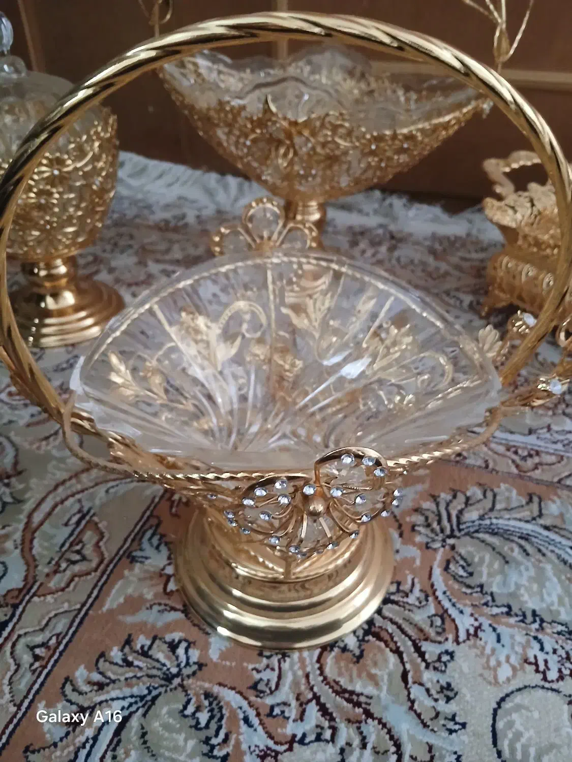 رنگ ثابت آبکاری طلا|ظروف سرو و پذیرایی|خرم‌آباد, |دیوار