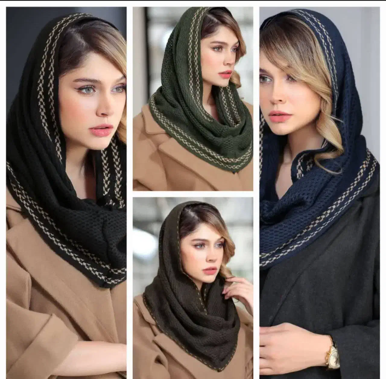 شال های بافت رینگی ترند به همراه رنگ بندی های جذاب|لباس|یزد, |دیوار