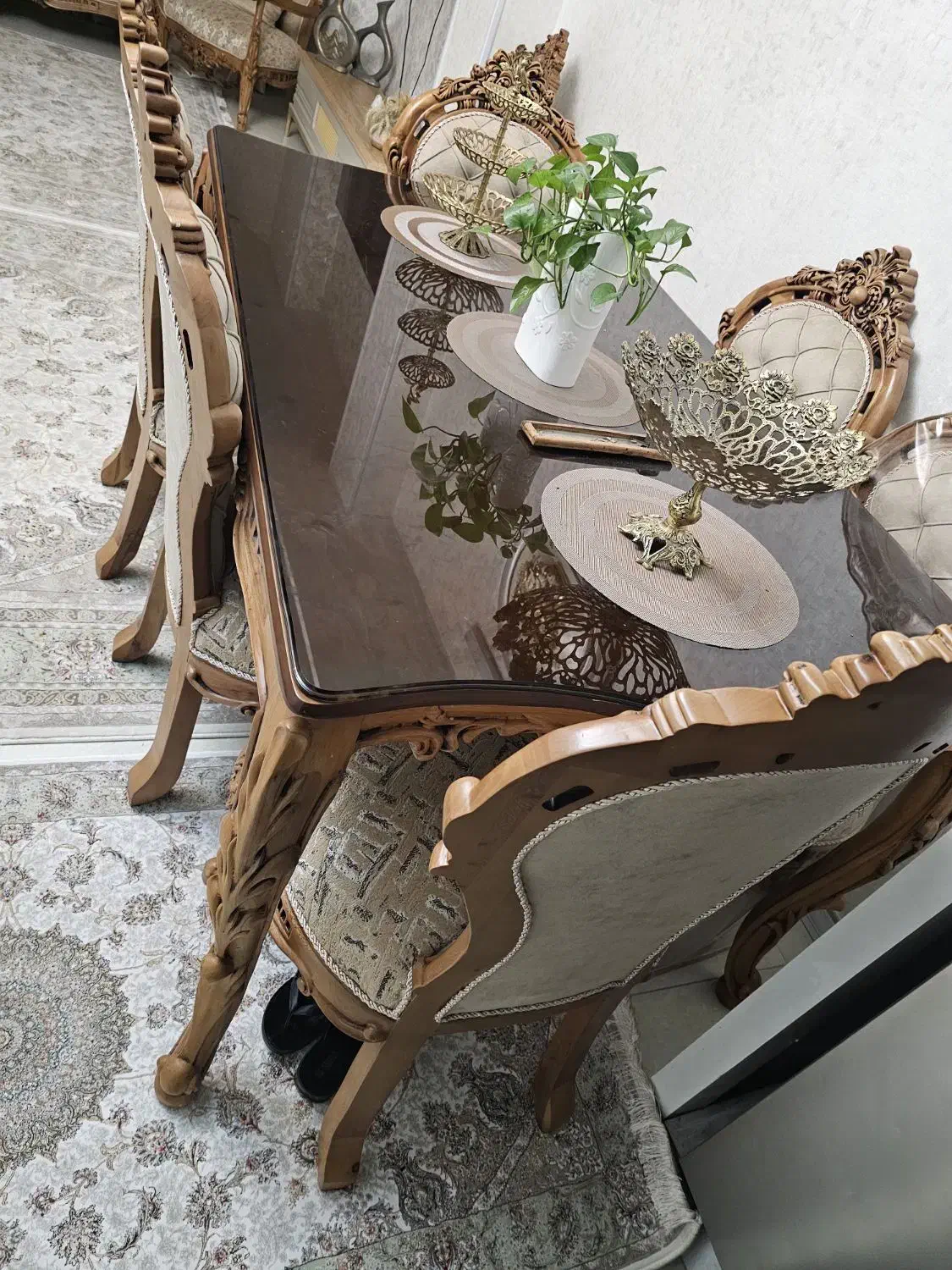 میز نهار خوری با جنس چوب راش گرجستان|میز و صندلی غذاخوری|شاهینشهر, طالقانی|دیوار