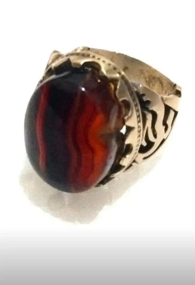 انگشتر عقیق سلیمانی|کلکسیون اشیاء عتیقه|آران و بیدگل, |دیوار