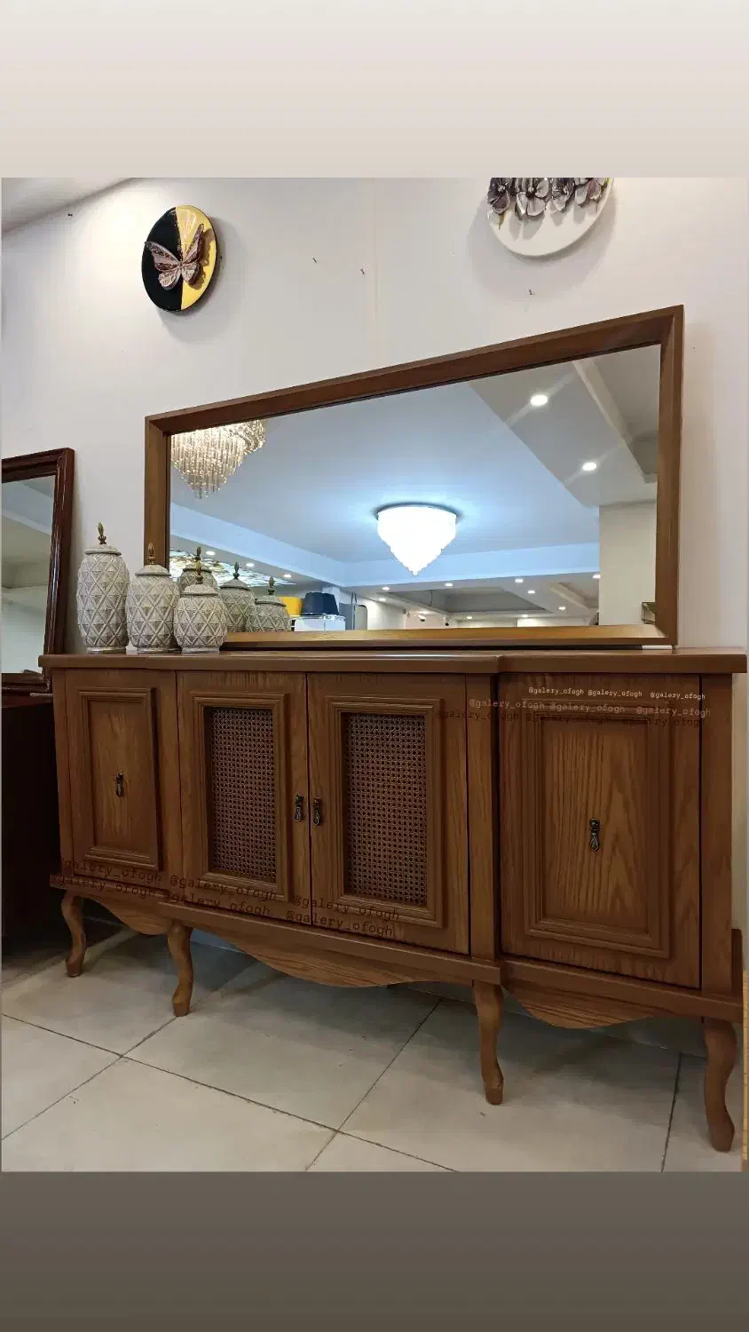 آینه کنسول و میز TVمدل بلوط|بوفه، ویترین، کنسول|رشت, استقامت ۱|دیوار