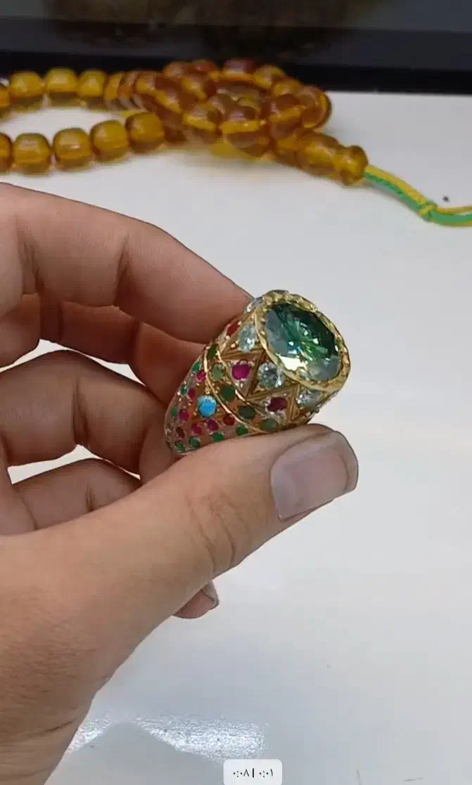 انگشتر نقره موزانایت|جواهرات|سنندج, |دیوار