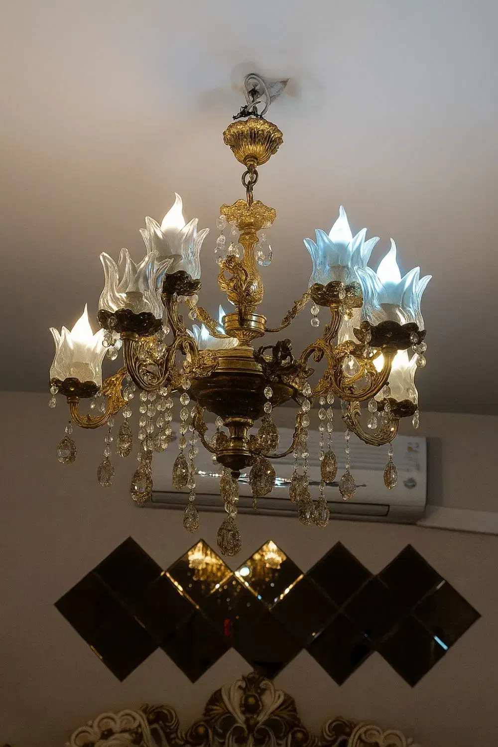 لوستر برنز اصل|لوستر و چراغ آویز|تهران, ازگل|دیوار