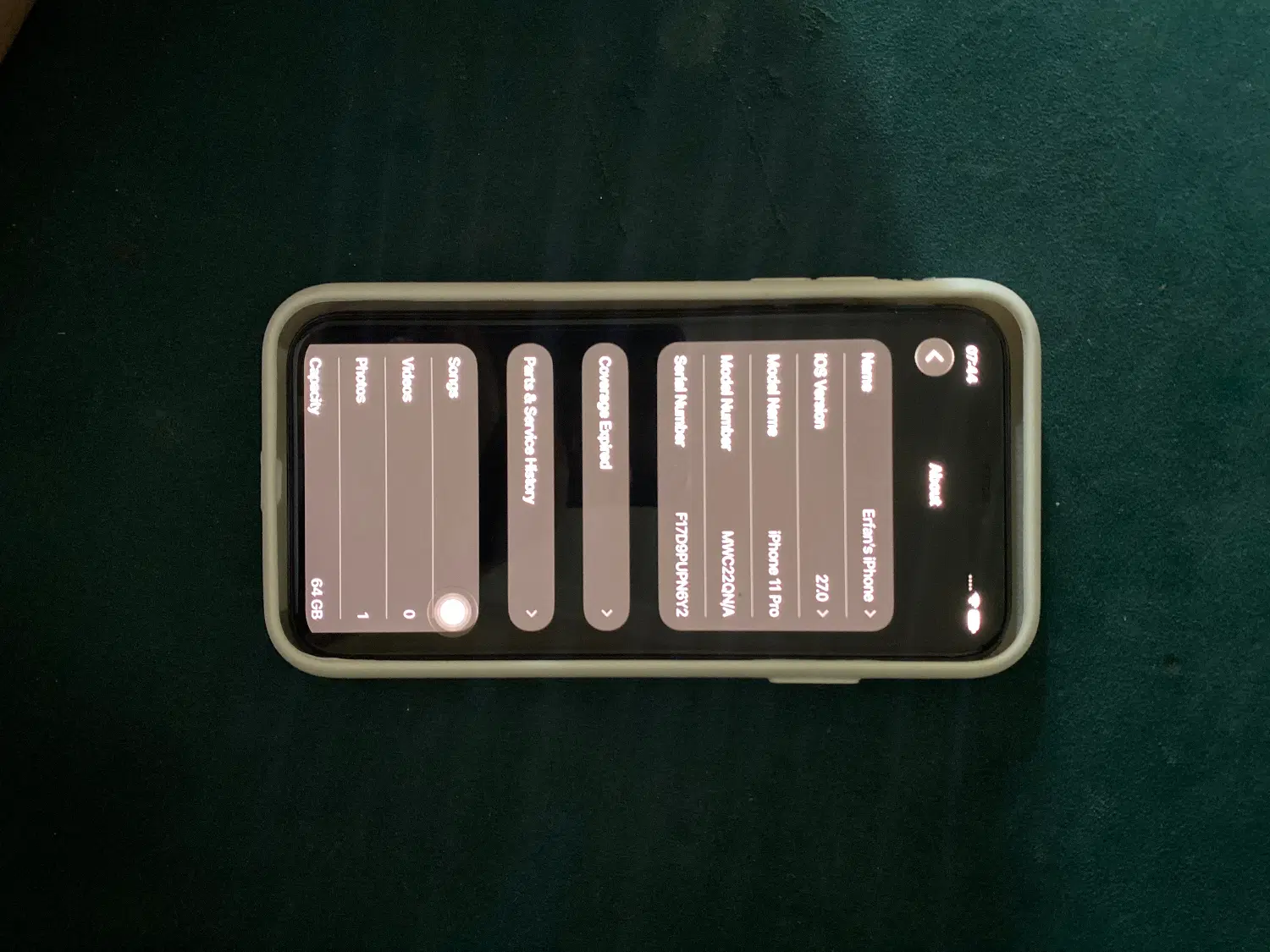 گوشی مدلIphon11proبدون ریجستر64Gbپارت نامبر اروپا|موبایل|تهران, هفت چنار|دیوار