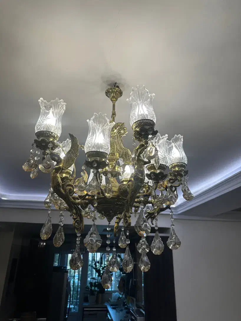 لوستر برنز|لوستر و چراغ آویز|تهران, طرشت|دیوار