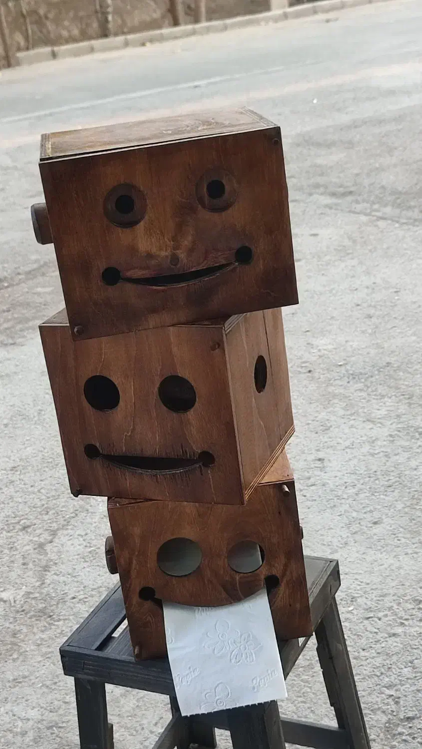 جا دستمالی چوبی|صنایع دستی و سایر لوازم تزئینی|اصفهان, رزمندگان|دیوار