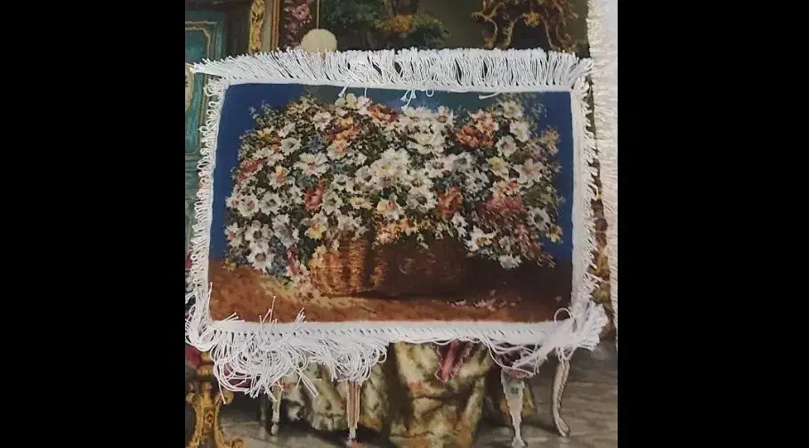 تابلوفرش سبد گل|تابلو فرش|تهران, جنتآباد جنوبی|دیوار