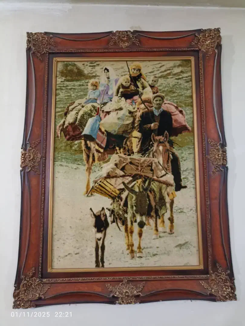 تابلو فرش ابریشمی|تابلو فرش|خرم‌آباد, |دیوار