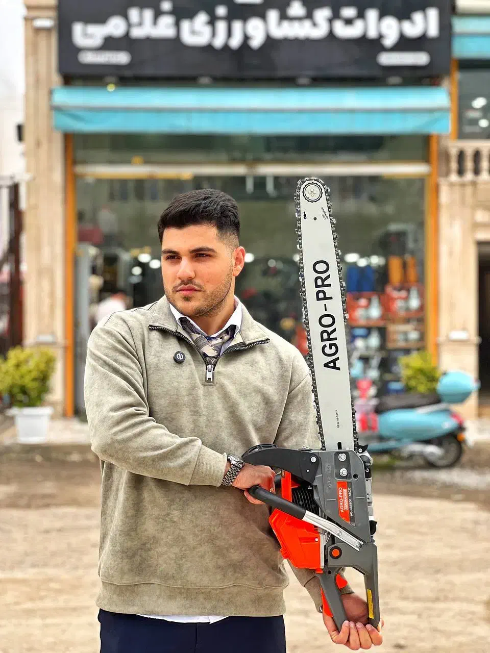 اره موتوری حرفه ایی ۵۸۰۰ بنزینی علفتراش دریل پشتی|ابزارآلات|رشت, بلوار گیلان|دیوار