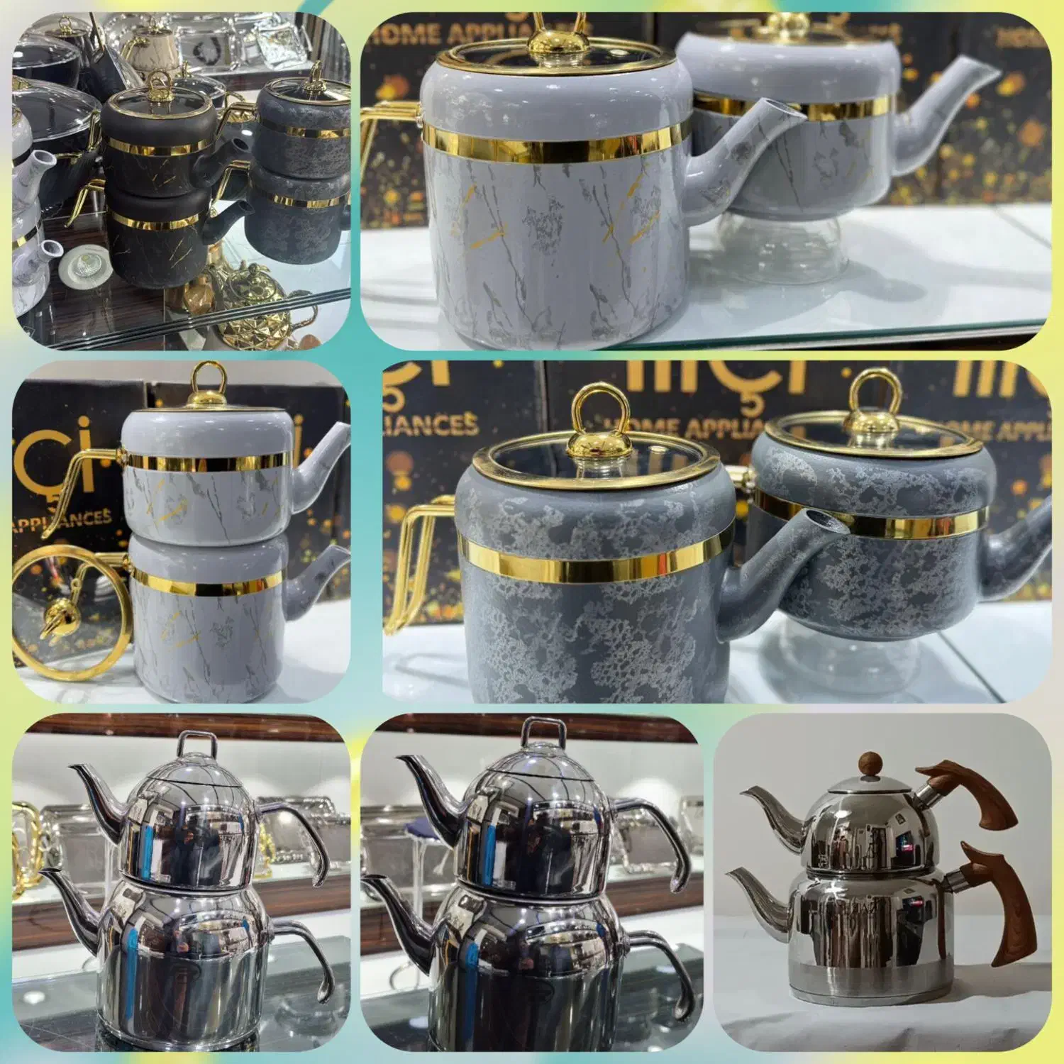 کتری و قوری گرانیتی و استیل|قوری، کتری، قهوهساز دستی|تبریز, |دیوار