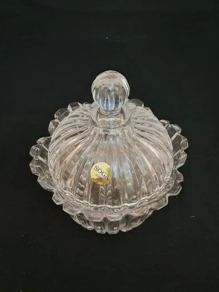 ظرف شکلات خوری یا قندان کریستالی سوگا ژاپن|ظروف سرو و پذیرایی|تهران, ستارخان|دیوار