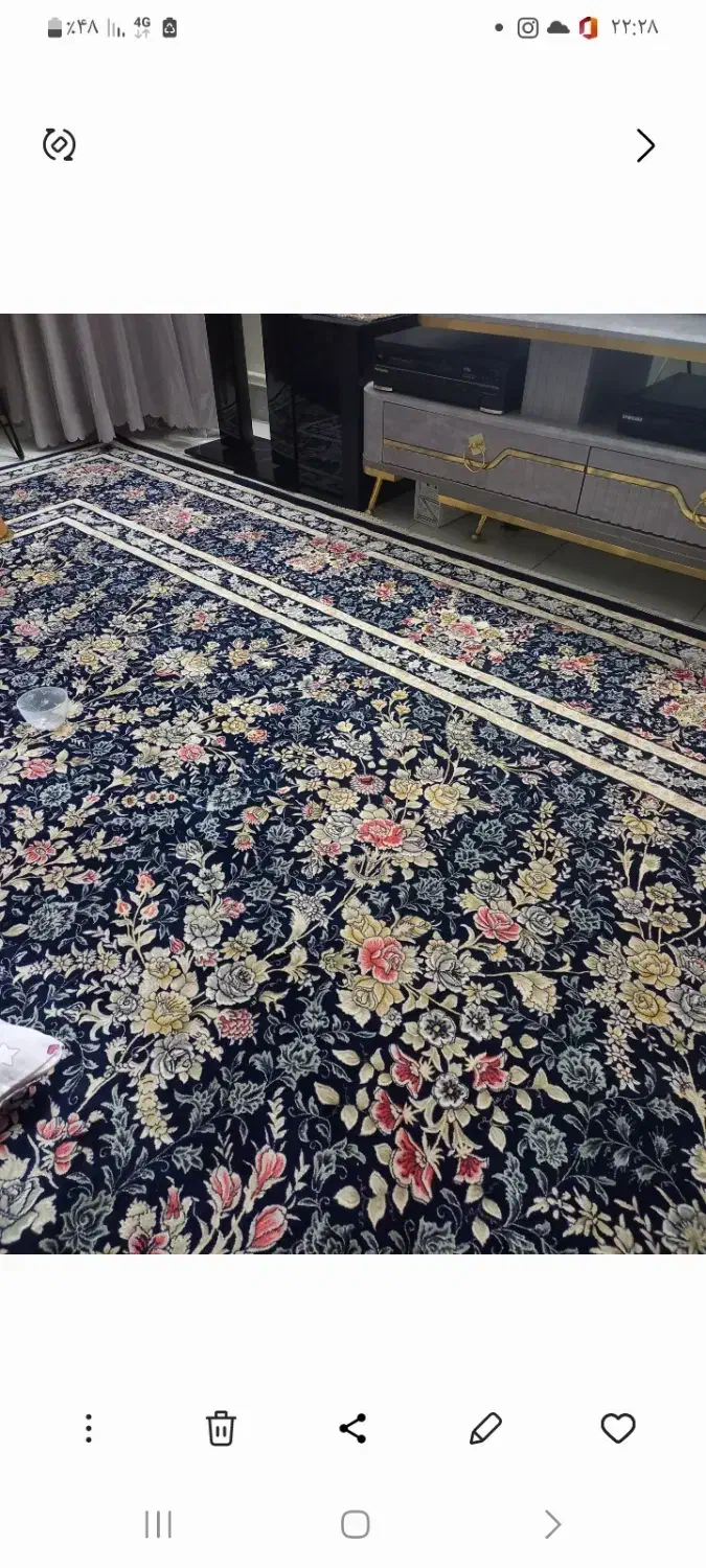 فرش ماشینی برجسته در حد نو|فرش|تهران, دولاب|دیوار