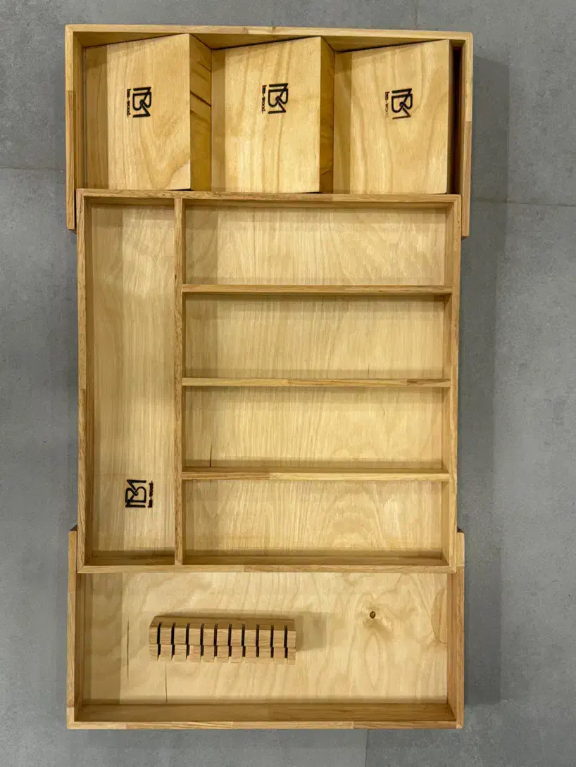 ارگانیزر چوبی کشو|آب‌چکان و نظم‌دهنده ظروف|تهران, دروس|دیوار