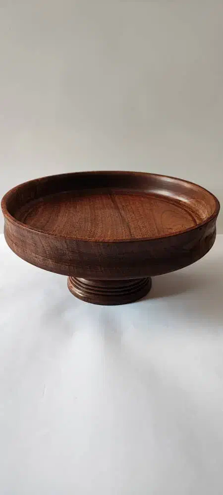 میوه خوری پایه دار چوب زیبای گردو|ظروف سرو و پذیرایی|بوشهر, |دیوار