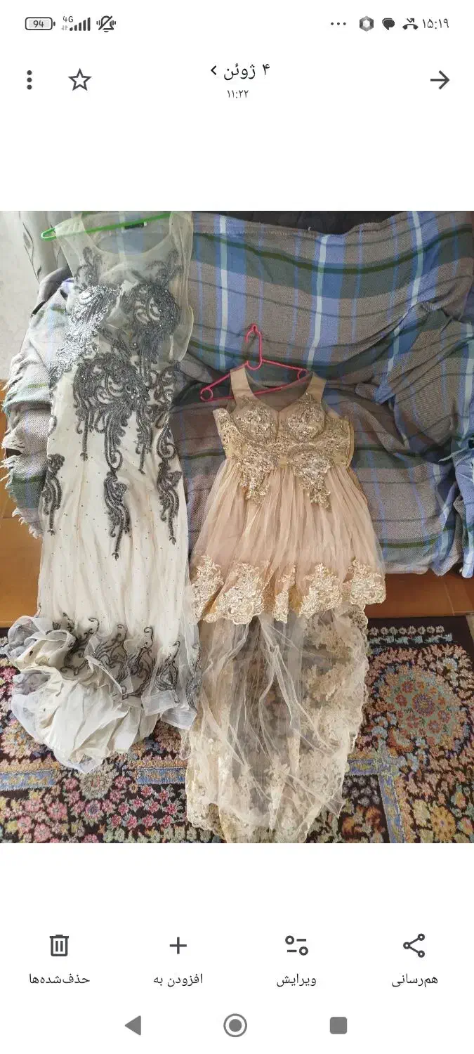 دوعددلباس مجلسی شیک وزیبا تاسایز۴۲و۴۴|لباس|خان ببین, |دیوار