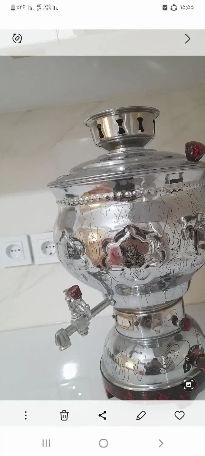 سماور نو ده لیتری|سماور، چای‌ساز، قهوه‌ساز|الوند, |دیوار