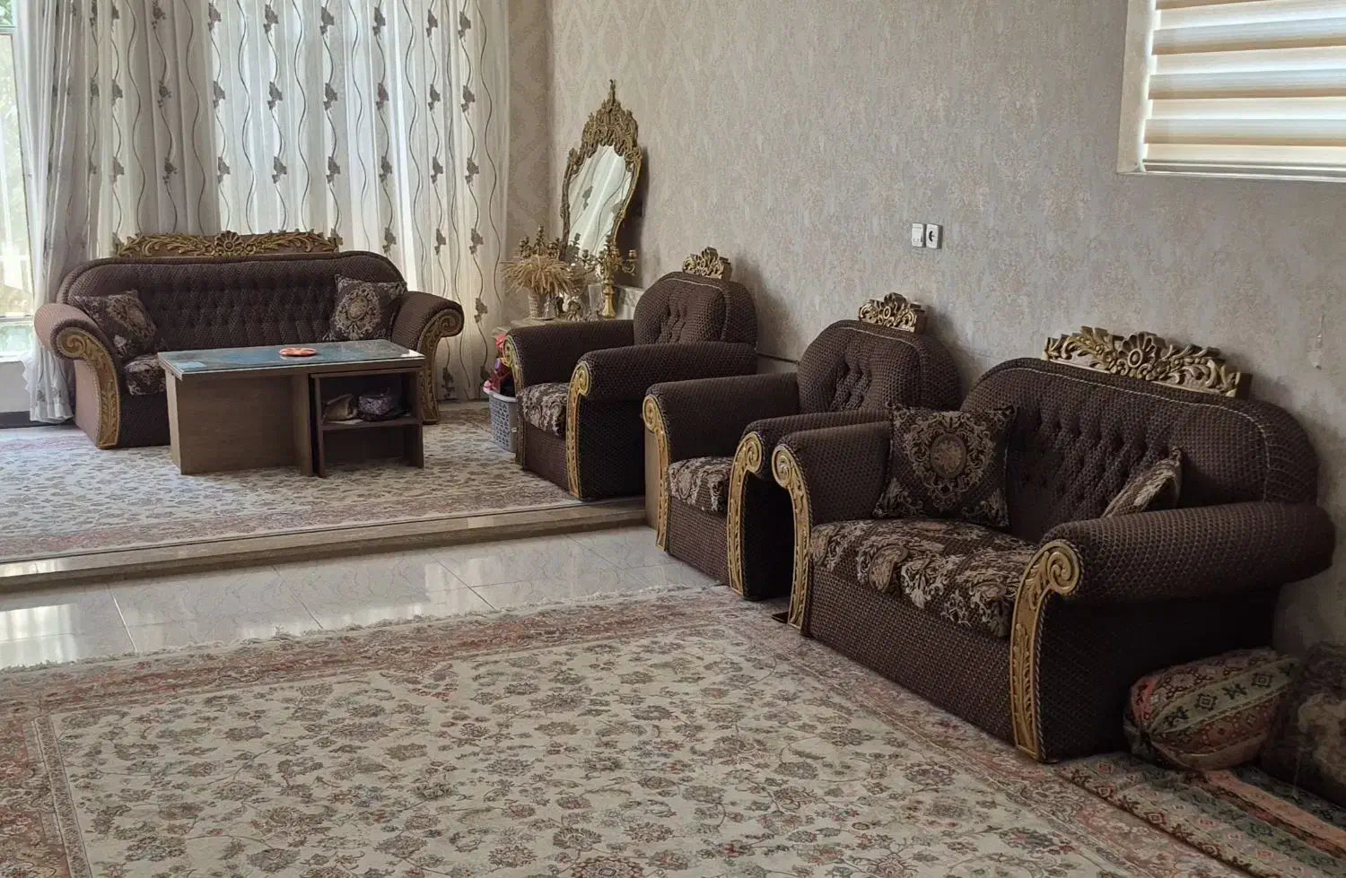 مبل دسته دوم در حد نو راحتی استیل|مبلمان خانگی و میز عسلی|حمیدیا, |دیوار