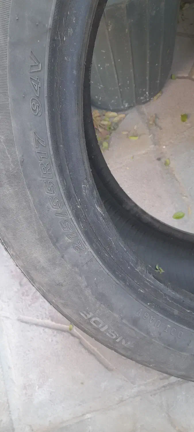 یک جفت لاستیک سایز R17/55/215 نکسن کره|قطعات یدکی و لوازم جانبی|بیرجند, |دیوار