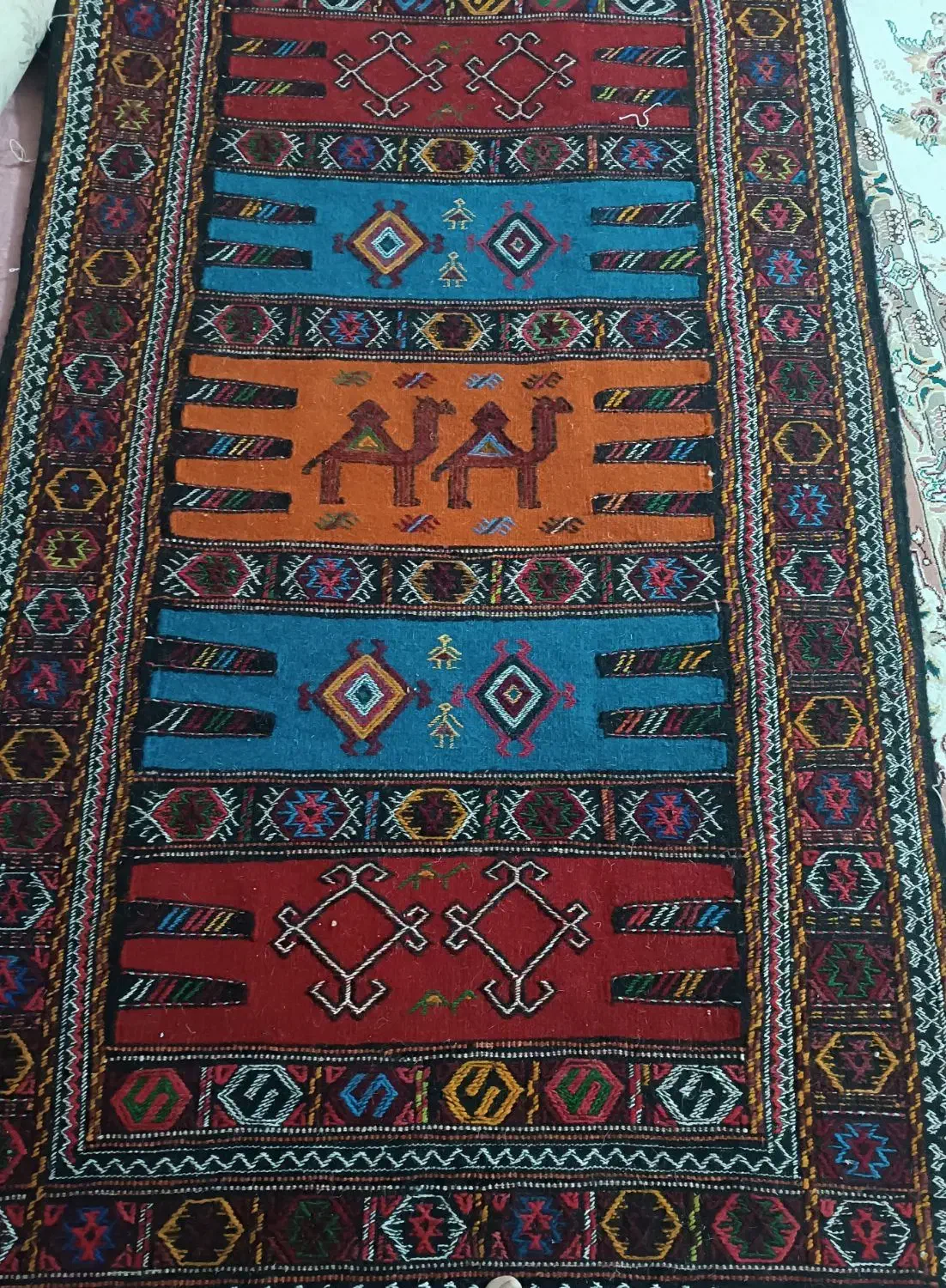 گلیم کردی|گلیم، جاجیم، گبه|بجنورد, |دیوار