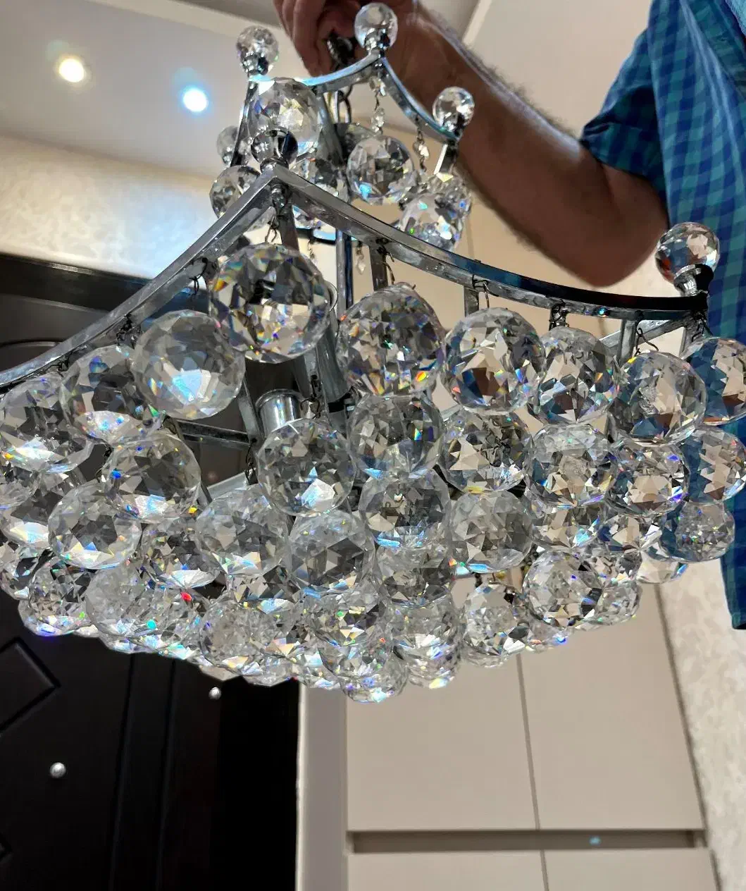 یک جفت لوستر برنزی|لوستر و چراغ آویز|اردبیل, |دیوار