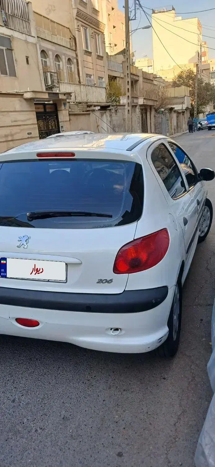 پژو۲۰۶تیپ۵ ۱۳۹۷|خودرو سواری و وانت|تهران, تختی|دیوار