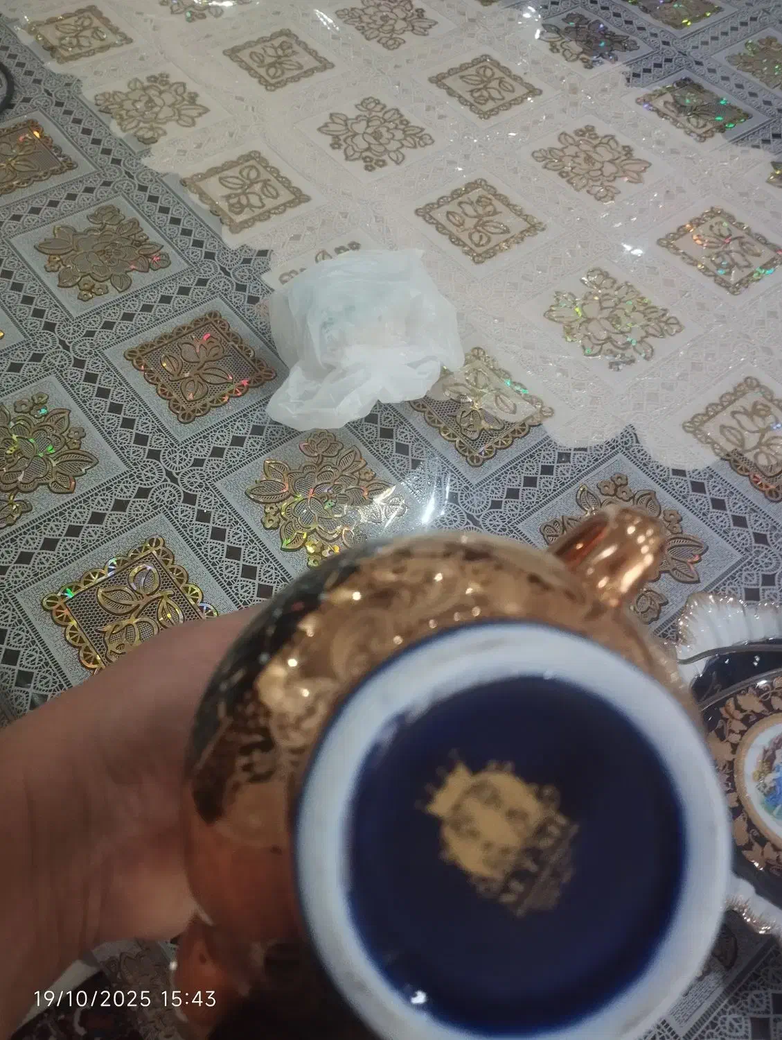 یک عدد شیر برنز گل آب پاشی چینی سرمه ای ژاپن|صنایع دستی و سایر لوازم تزئینی|تهران, اباذر|دیوار