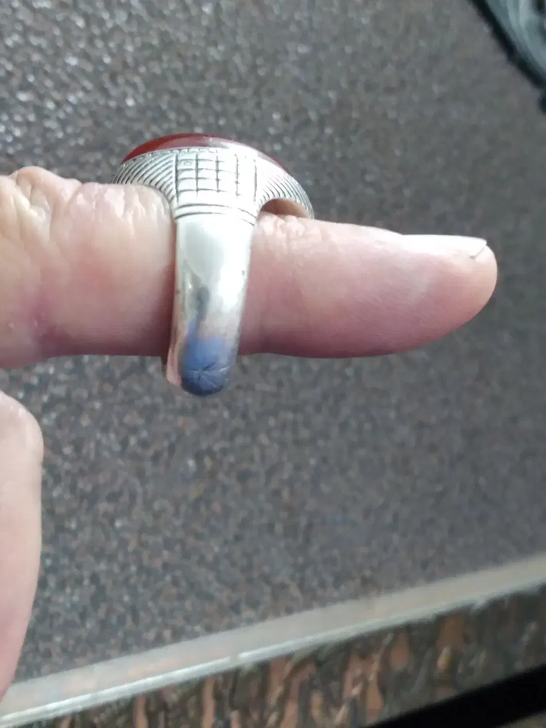 انگشتر عقیق احمد|جواهرات|نظرآباد, نظرآباد|دیوار