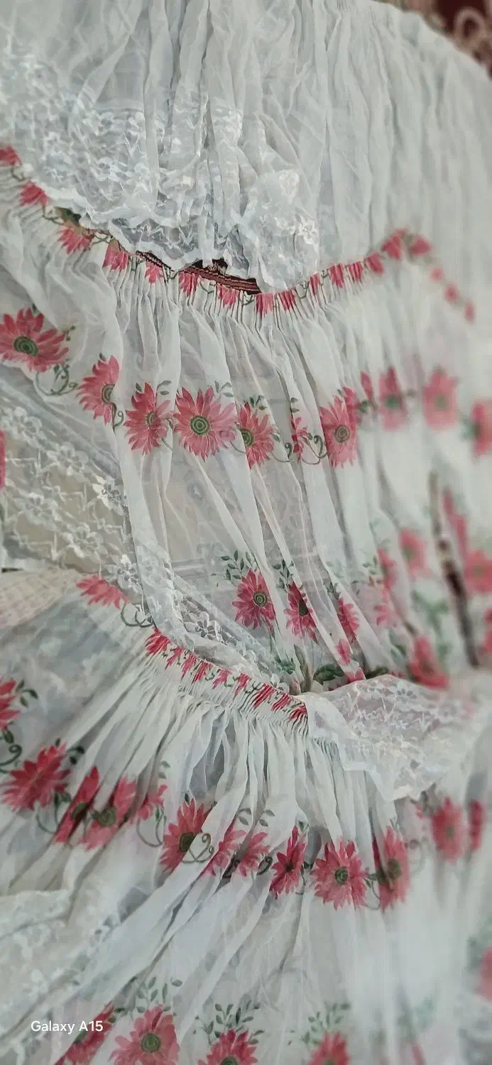 پرده تور با یه یالان روش|پرده، رانر، رومیزی|شیراز, سرو|دیوار