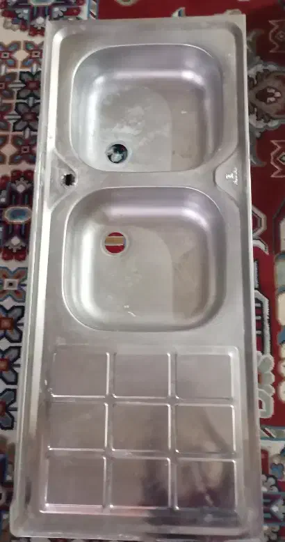 سینک ظرفشویی دوقلو|مصالح و تجهیزات ساختمان|مسجد سلیمان, |دیوار