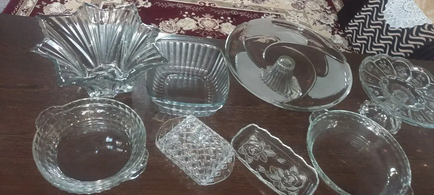 بلورکریستال جام‌لیوان میوه شیرینی خوری کره خوری و.|ظروف سرو و پذیرایی|مشهد, کوی المهدی|دیوار