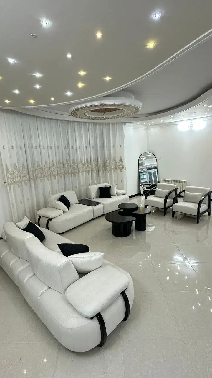 مبلمان جلومبلی وعسلی مدل اوپال صنایع چوبی معراج|مبلمان خانگی و میز عسلی|کاشان, پشت شهربانی|دیوار