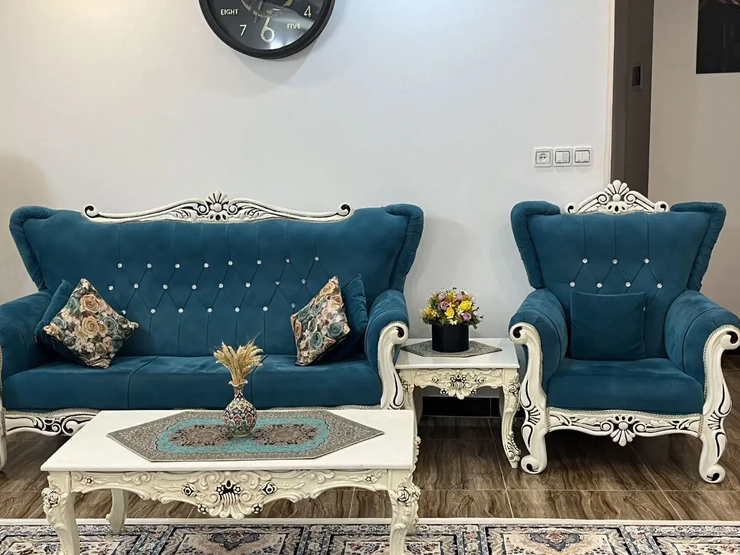 فروش مبل نه نفره|مبلمان خانگی و میز عسلی|لنگرود, |دیوار