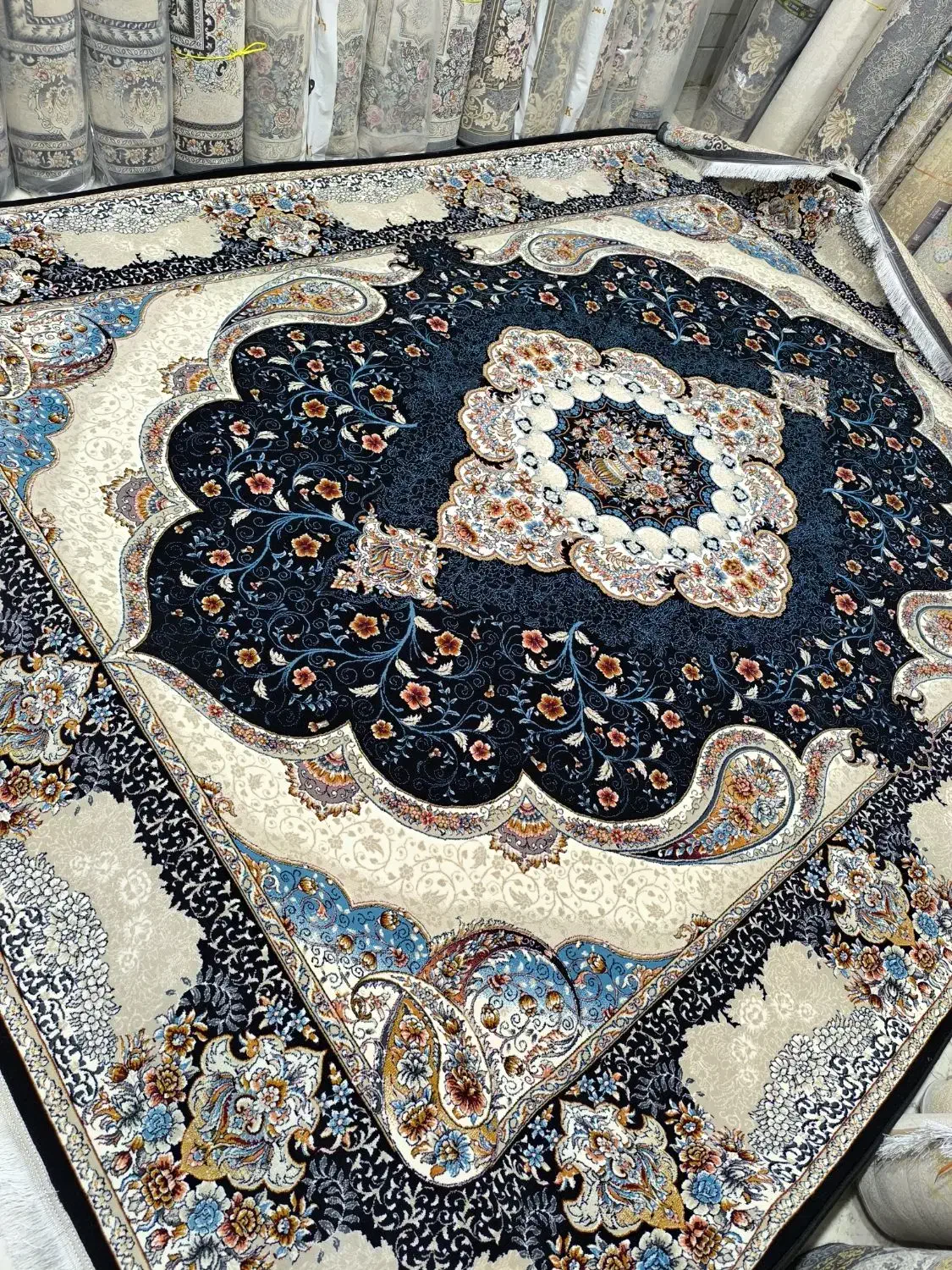 فرش سوگند دوتخته 12متری نو|فرش|قم, نیروگاه|دیوار