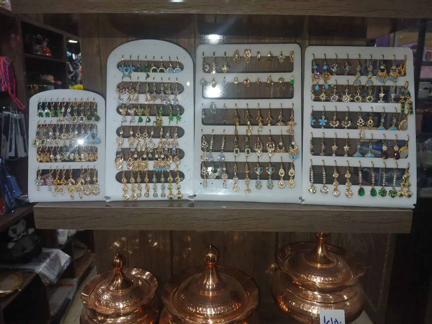 گوشواره رزگلد رنگ ثابت زیر قیمت بازار جفتی ۱۵۰ت|بدلیجات|یزد, |دیوار