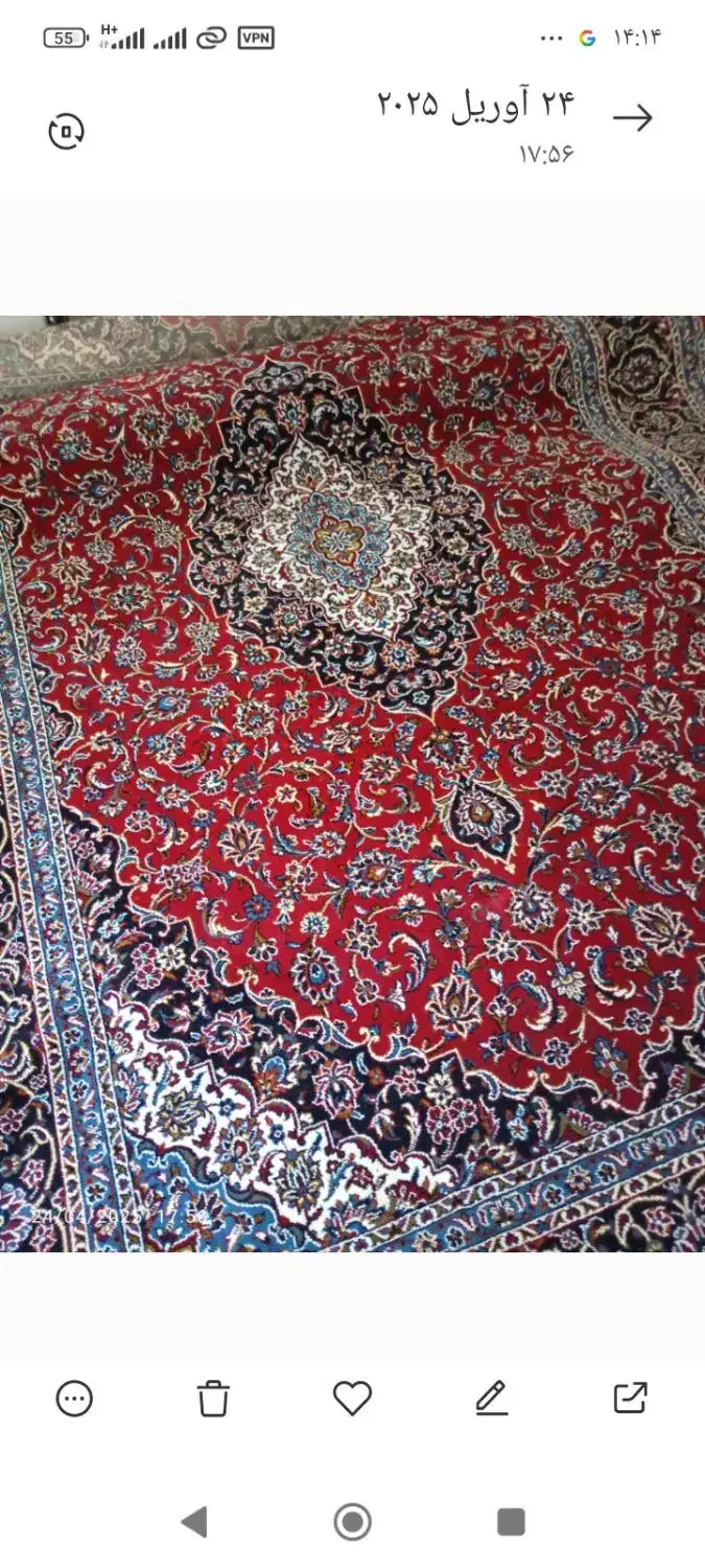 فروش فرش دوتا شیش متری ی نه متری دوتا کنار فرشی|فرش|شیراز, گود عربان|دیوار