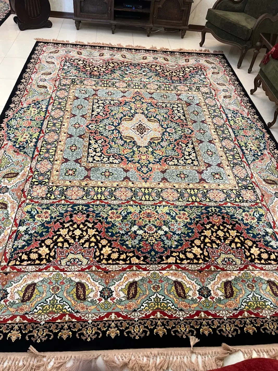 فرش|فرش|گلستان (تهران), |دیوار