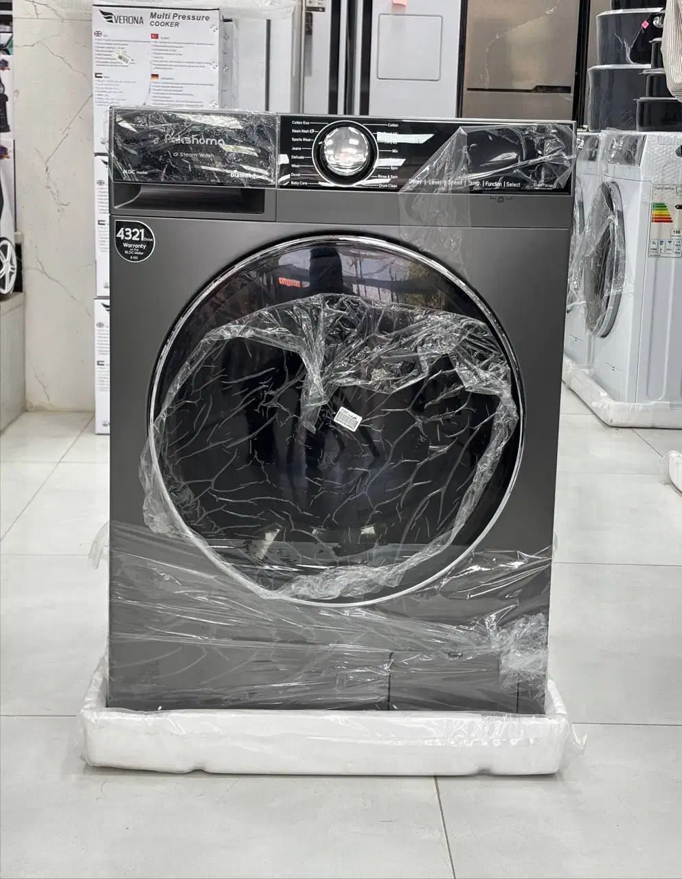 لباسشویی پاکشوما مدل L8-X نقره ای فروش اقساطی|ماشین لباسشویی و خشک‌کن لباس|خرم‌آباد, |دیوار