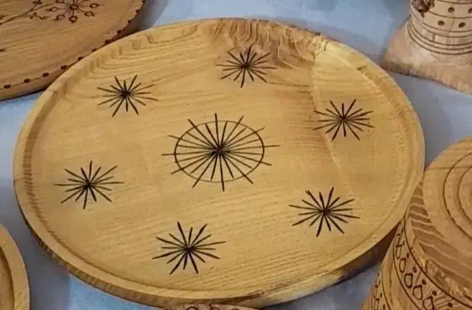 تولید کننده ظروف چوبی|ظروف سرو و پذیرایی|آران و بیدگل, |دیوار