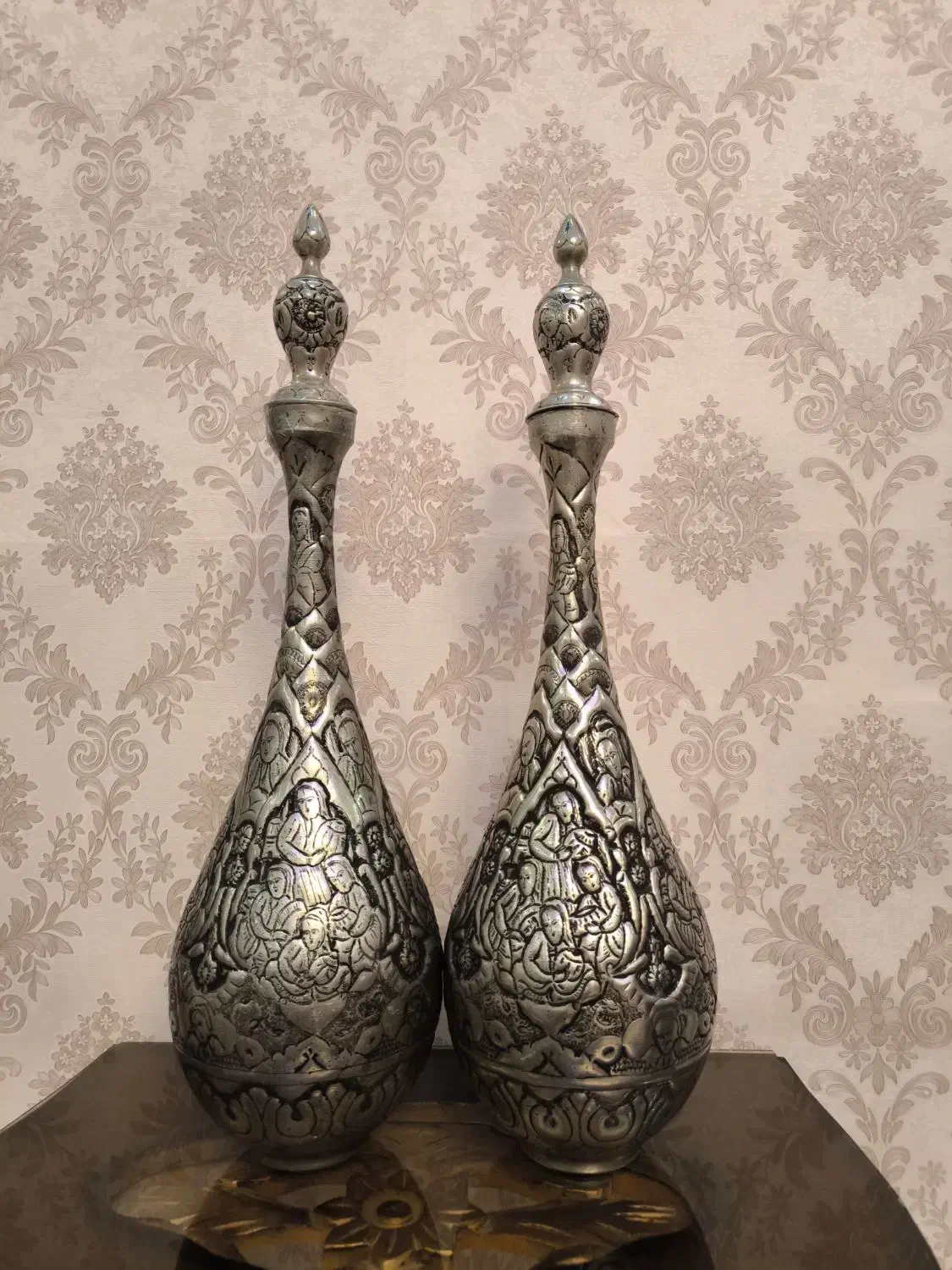 تنگ قلم مسی قدیمی|کلکسیون اشیاء عتیقه|تربت‌حیدریه, شهرک ولیعصر|دیوار