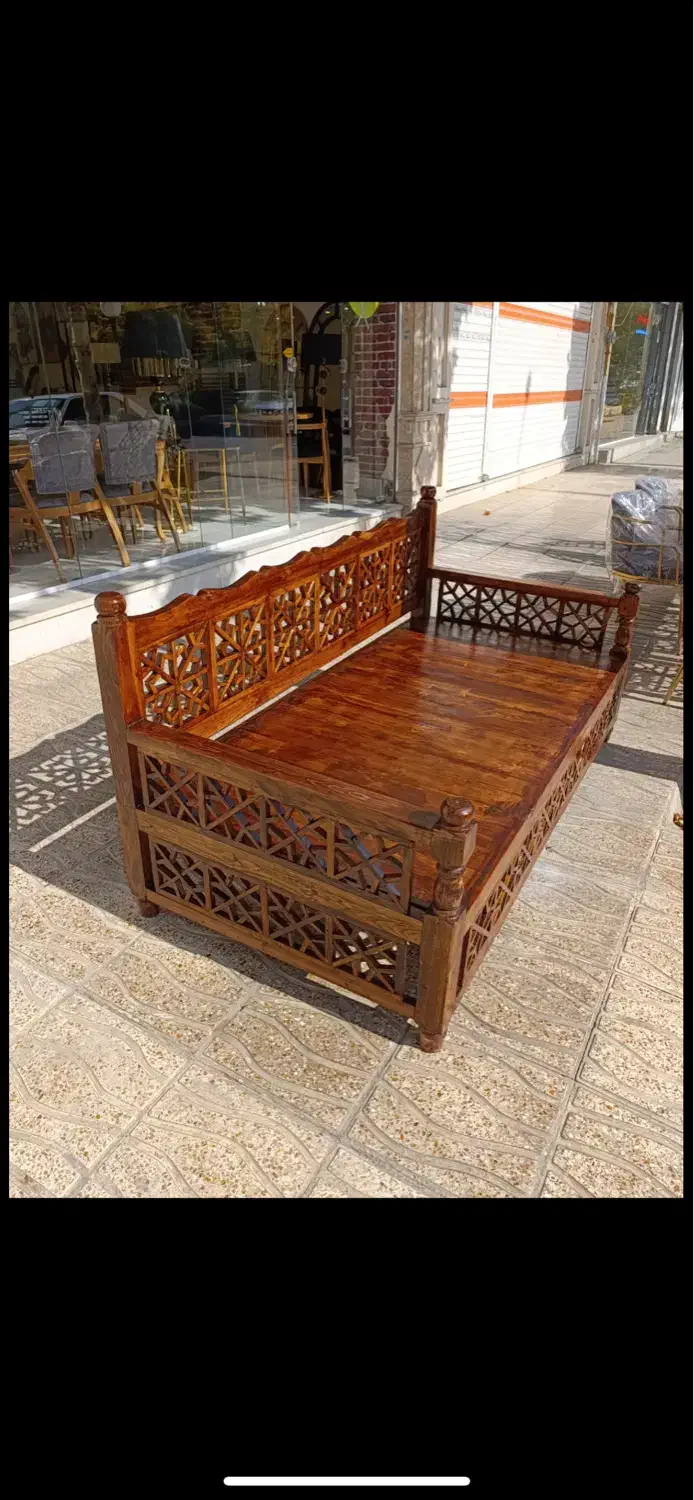 تولید و پخش تخت سنتی گره چینی چوب روس|مبلمان خانگی و میز عسلی|ملایر, |دیوار