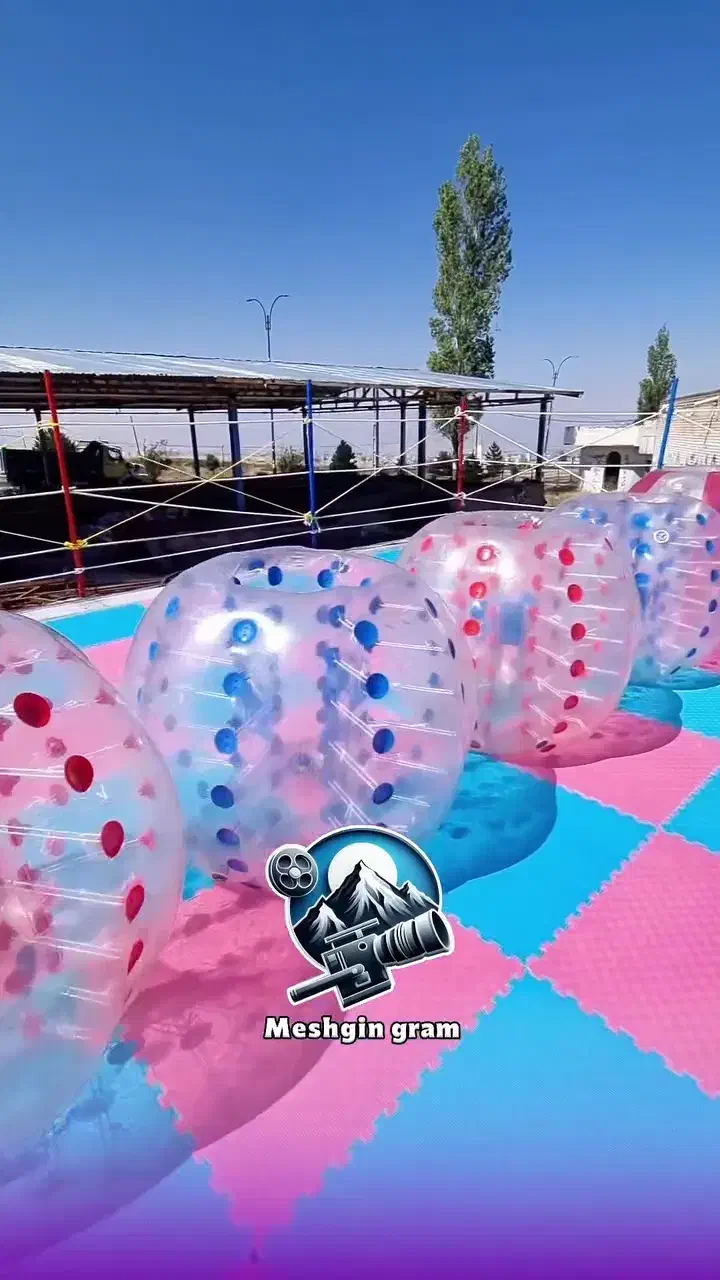 توپ حبابی همراه ۸۰ متر تاتامی و پمپ باد|ورزش‌های توپی|مشگین شهر, |دیوار