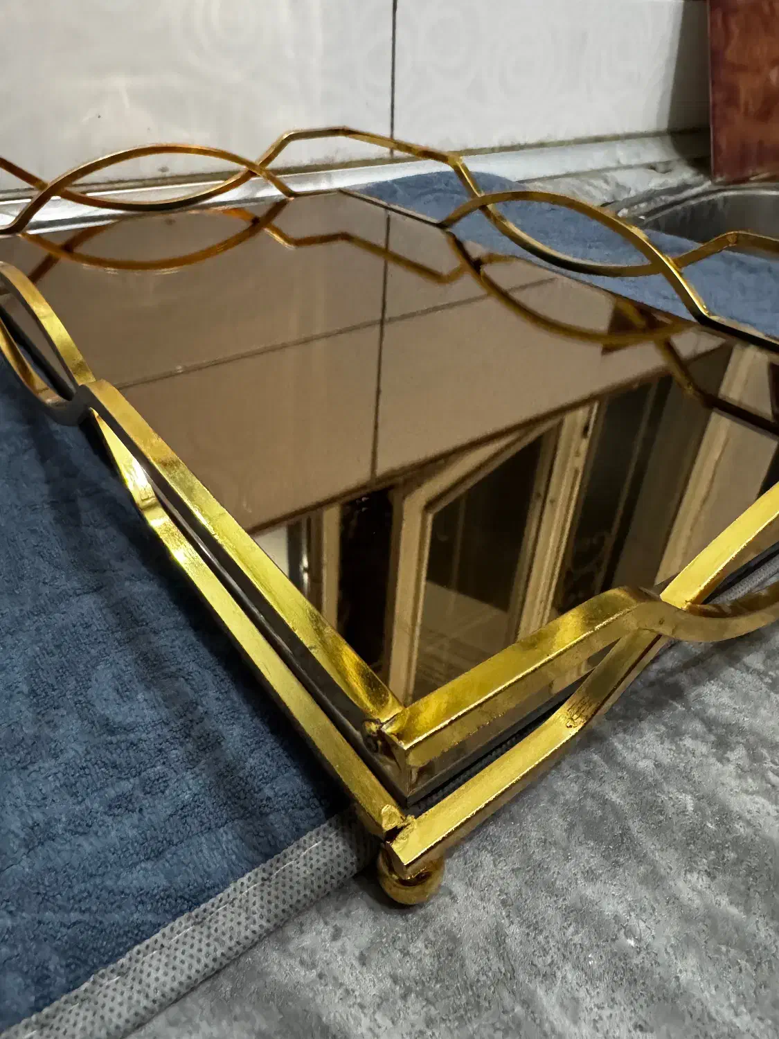 سینی آئینه‌ای|ظروف سرو و پذیرایی|تهران, شیوا|دیوار