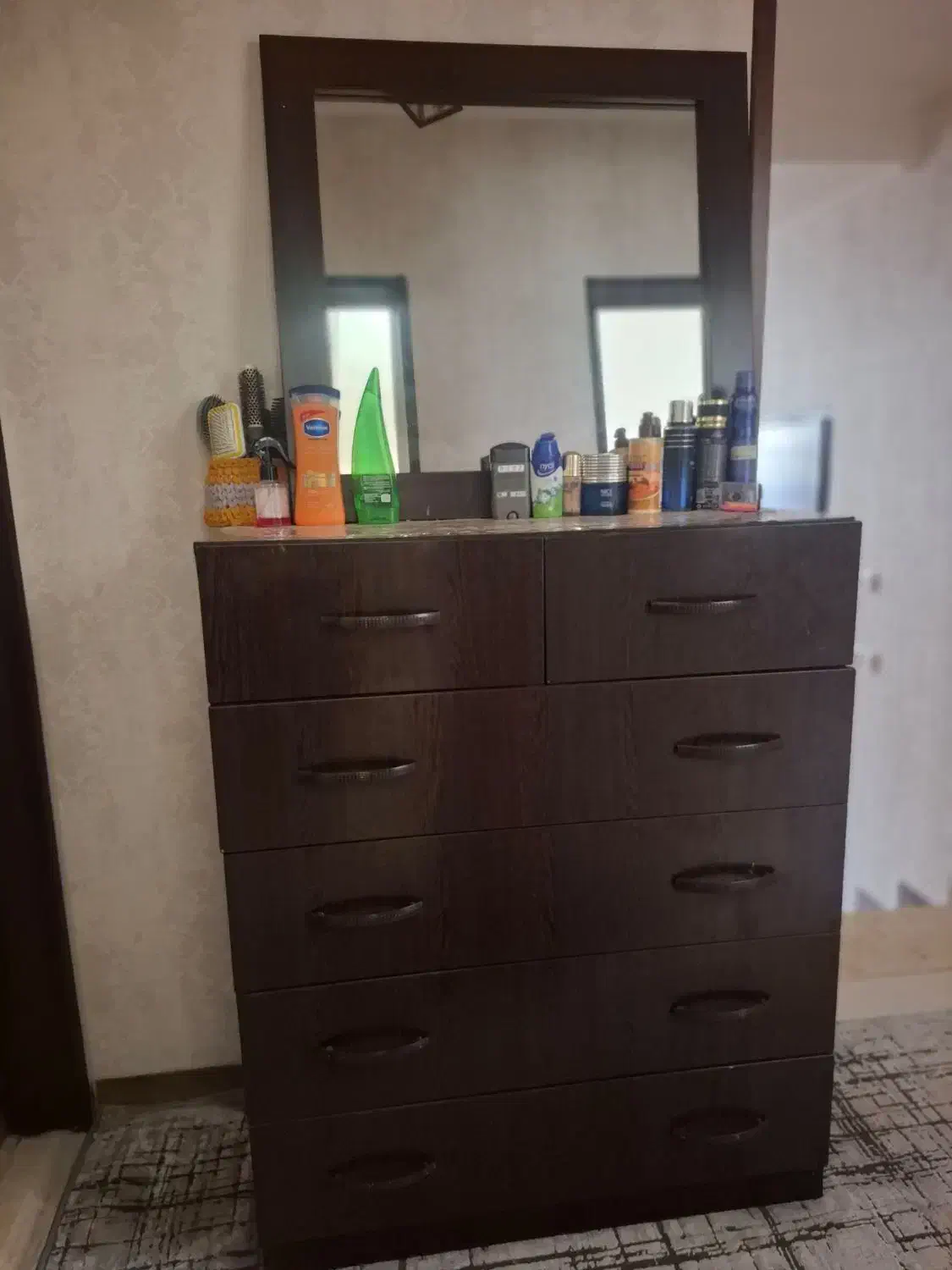 دراور 5کشو با اینه|جاکفشی، کمد، دراور|یزد, |دیوار