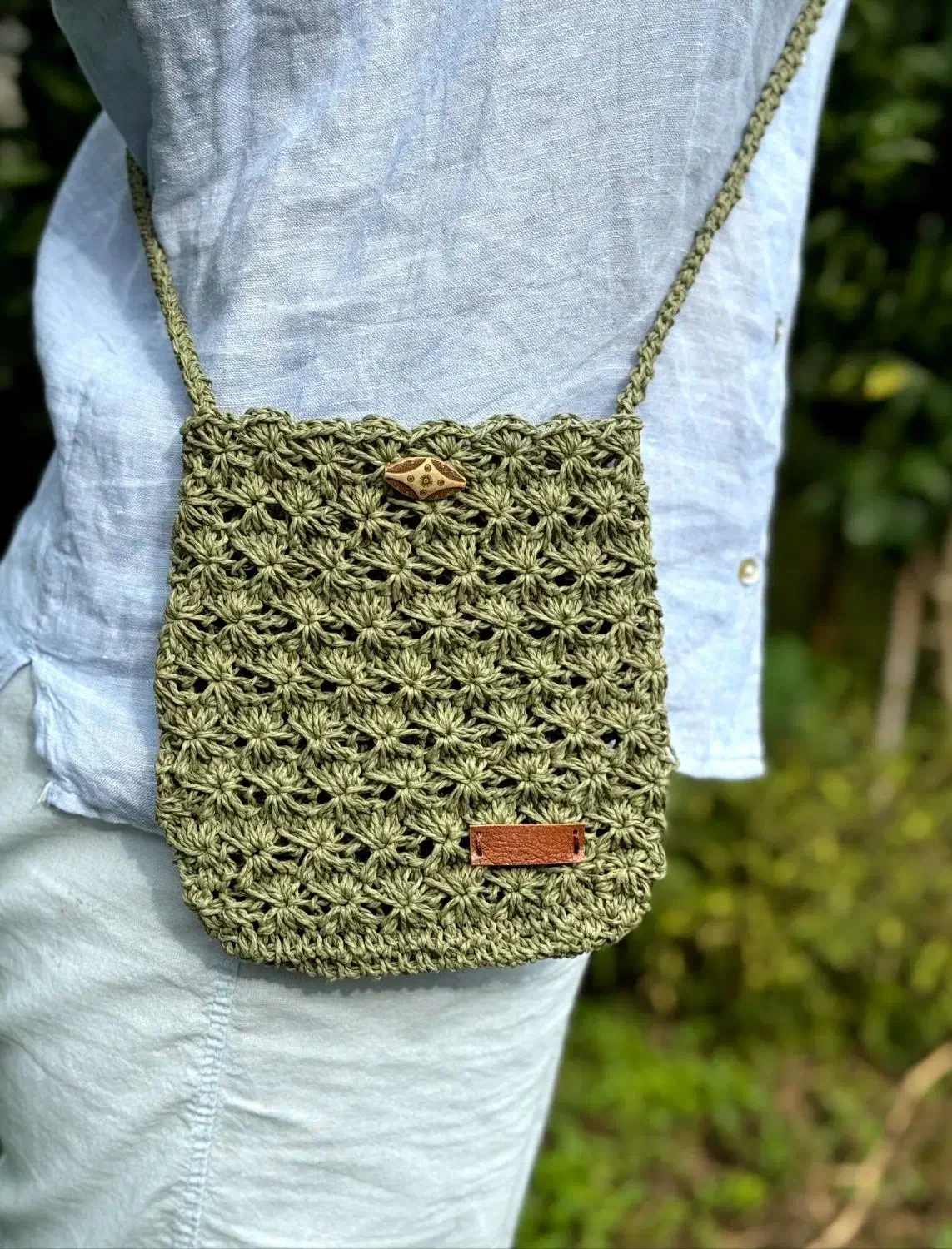 کیف با نخ  رافیای وارداتی کاملا  دستبافت|کیف، کفش، کمربند|لنگرود, |دیوار