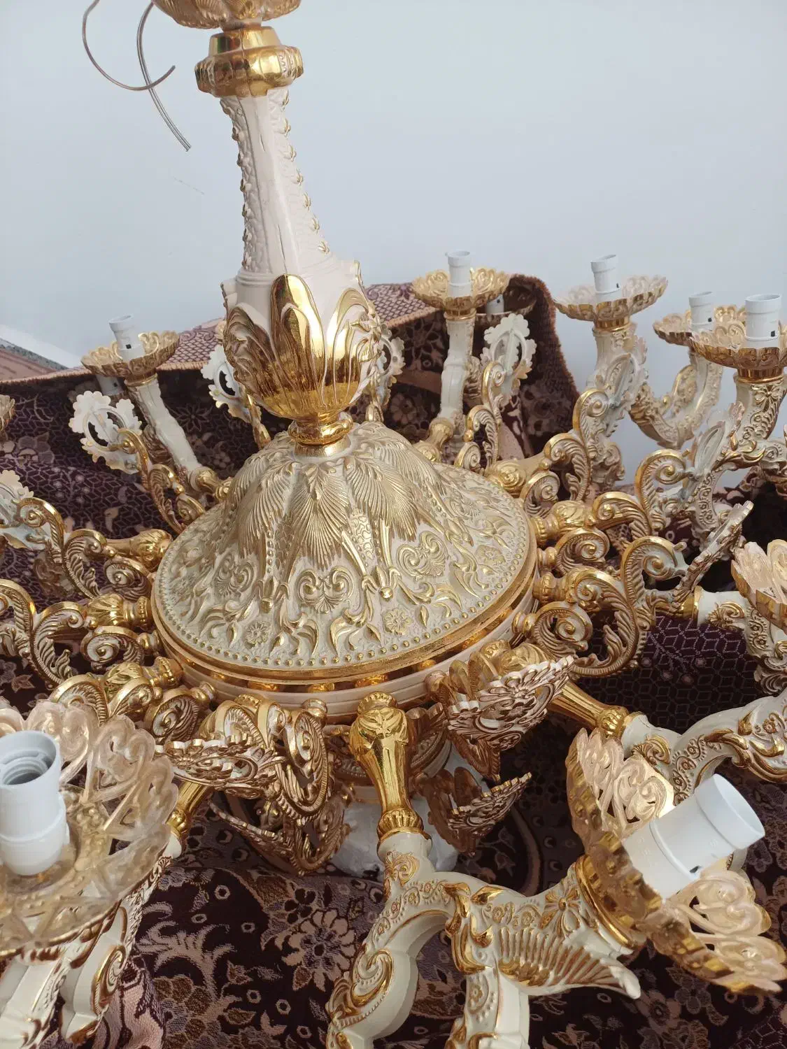 لوستر برنزی جدید طرح پانیذ|لوستر و چراغ آویز|اردبیل, |دیوار