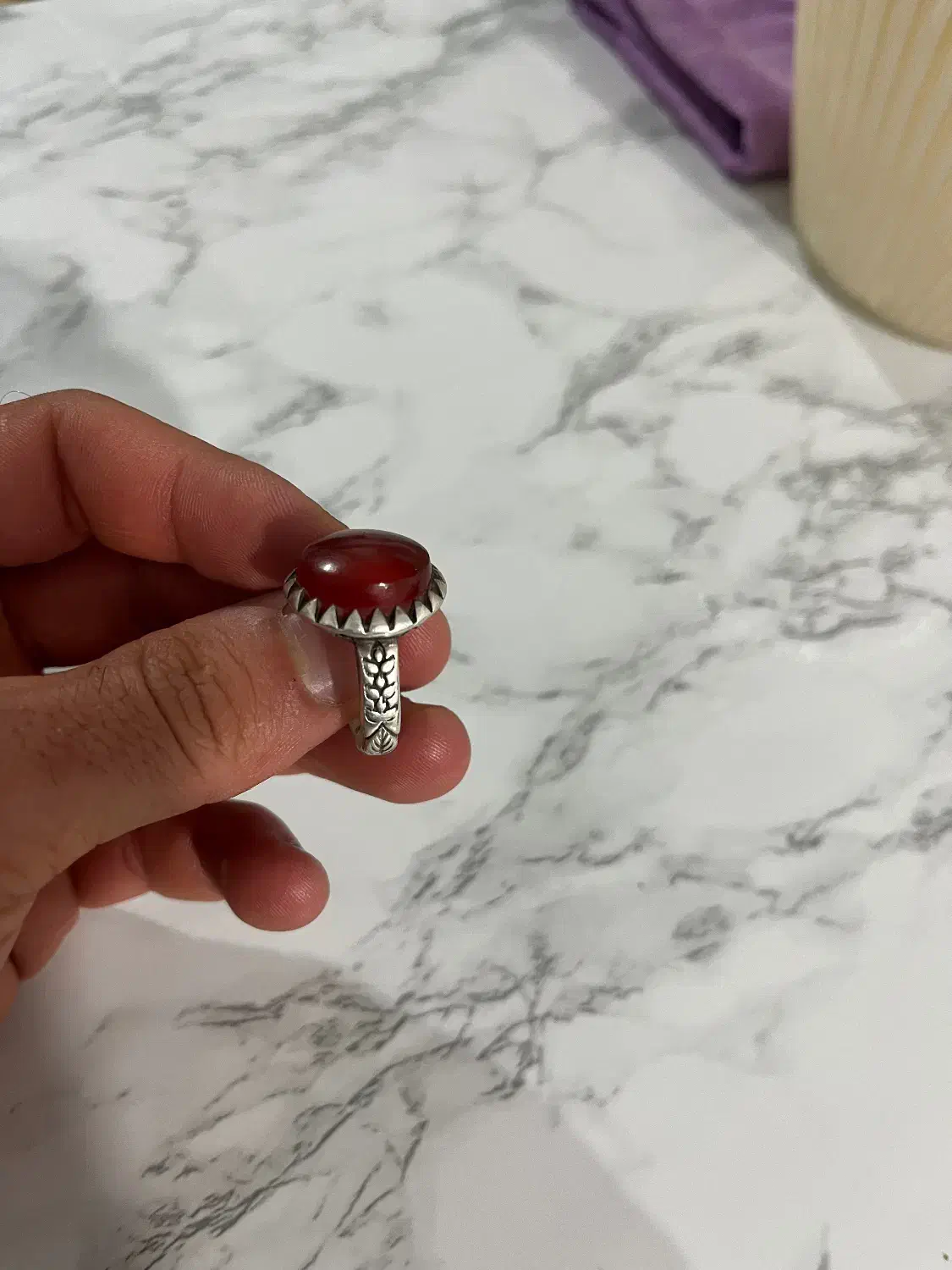 انگشتر نقره|جواهرات|کنگاور, |دیوار