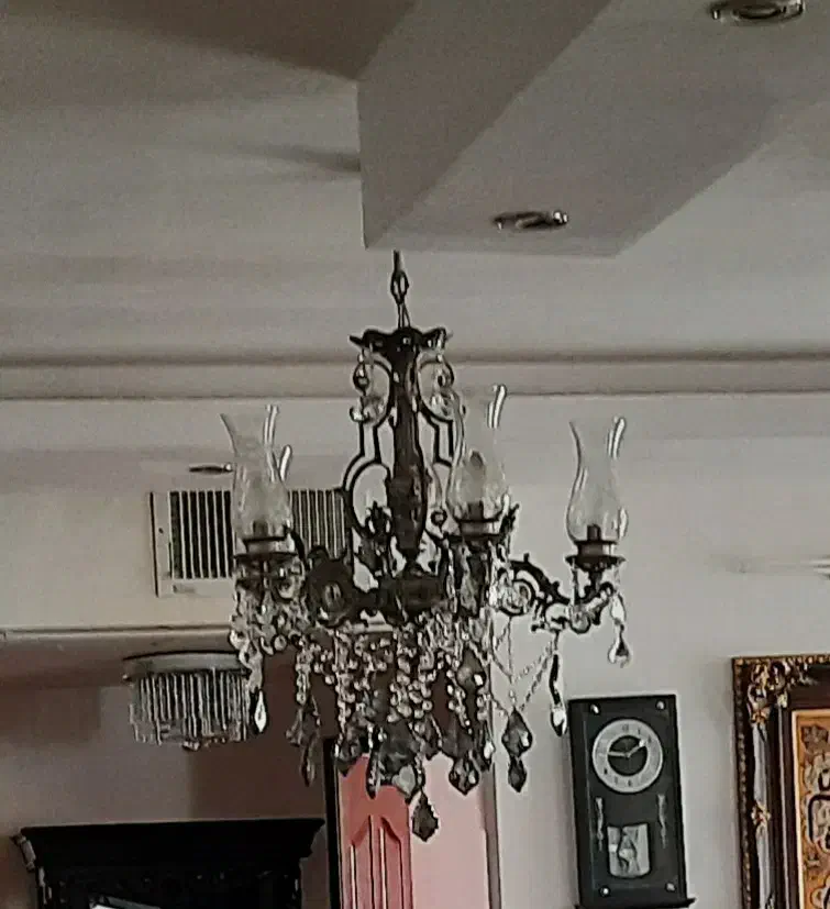 دو عدد لوستر|لوستر و چراغ آویز|محلات, |دیوار