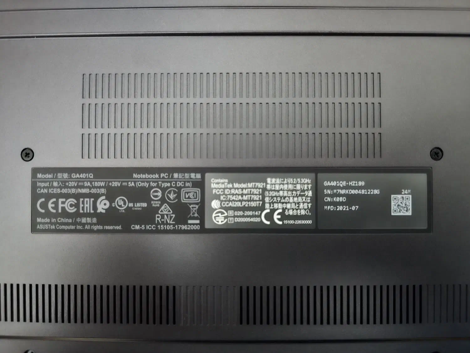 لپ تاپ گیمینگ zephyrus رایزن ۵۹۰۰ یک ترابایت|رایانه همراه|تهران, پاسداران|دیوار