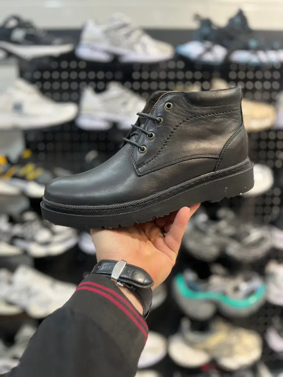 نیم بوت چرم طبیعی|کیف، کفش، کمربند|قم, نیروگاه|دیوار